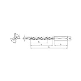 Solid carbide drills GD drill 3xD Steel, cast iron 1534GD03C-(1100~2000) - Makotools Industrial Supply Tools for Metal Cutting